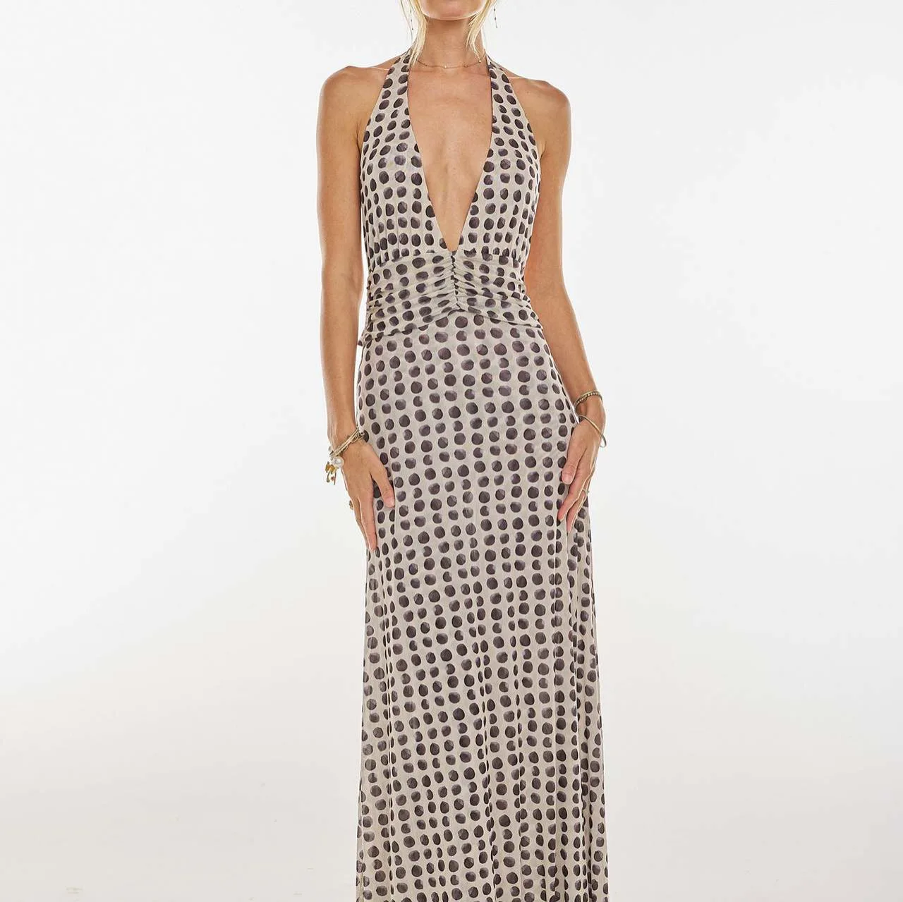 Color Flower Print Halter Neck Dresses Women Temperament Sexy Deep V-neck Backless Long Dress Fashion Trend Lady Summer Vestidos 
Color Flower Print Halter Neck Dresses Women Temperament Sexy Deep V-neck Backless Long Dress Fashion Trend Lady Summer Vestidos