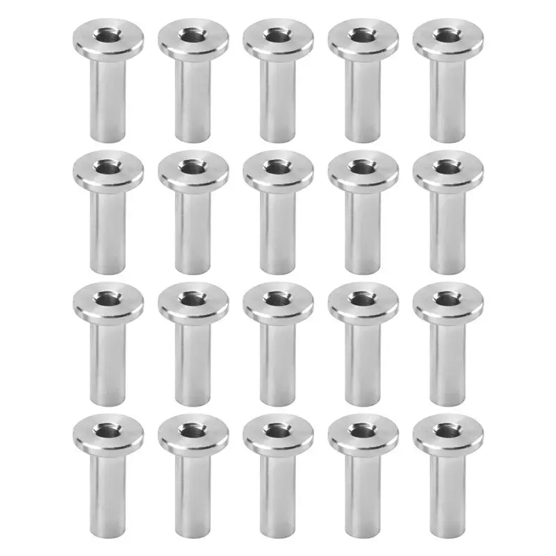 SEWS-160Pcs Stainless Steel Protector Sleeves Protective Sleeves Grommet Kit For 1/8Inch Wire Rope Cable Railing
SEWS-160Pcs Stainless Steel Protector Sleeves Protective Sleeves Grommet Kit For 1/8Inch Wire Rope Cable Railing
