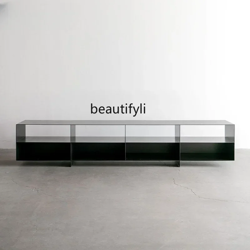 YHH Italian Minimalist TV Cabinet Silent Style Black Metal All Aluminum Alloy High-Grade Living Room Designer Floor Cabinet
YHH Italian Minimalist TV Cabinet Silent Style Black Metal All Aluminum Alloy High-Grade Living Room Designer Floor Cabinet