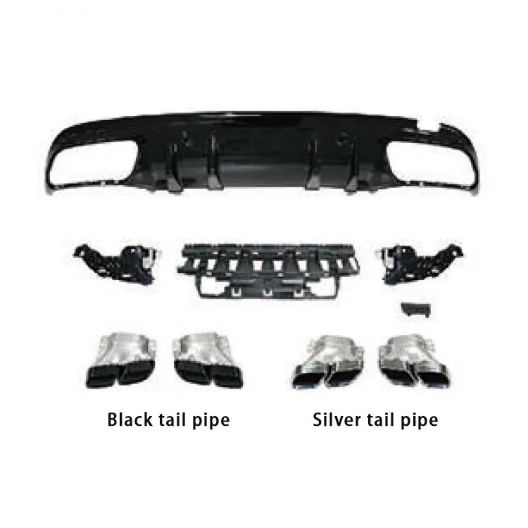 High Quality C63 Rear Bumper Diffuser for Mercedes Benz W205 Modified to 2019 C63 AMG Rear Diffuser with Exhaust Pipe or Muffler
High Quality C63 Rear Bumper Diffuser for Mercedes Benz W205 Modified to 2019 C63 AMG Rear Diffuser with Exhaust Pipe or Muffler