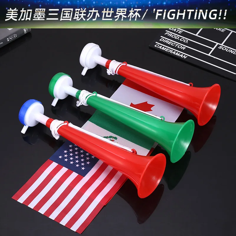 World Cup fans, cheer on the atmosphere, cheer on the trumpet, sports games, cheer on props
World Cup fans, cheer on the atmosphere, cheer on the trumpet, sports games, cheer on props