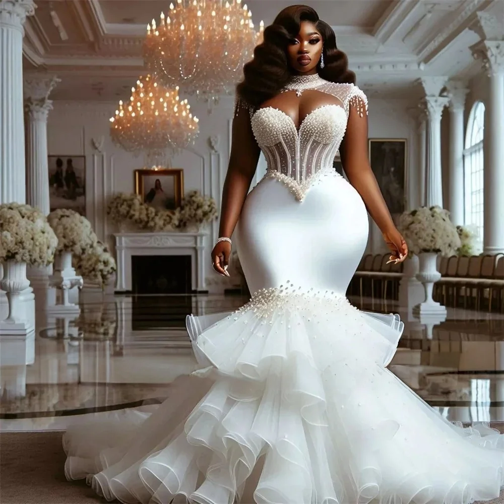 Luxury African Wedding Dresses Black Girls Sweetheart Pearls Aso Ebi Women Bridal Gowns Vestido De Novia 2026 Customized
Luxury African Wedding Dresses Black Girls Sweetheart Pearls Aso Ebi Women Bridal Gowns Vestido De Novia 2026 Customized