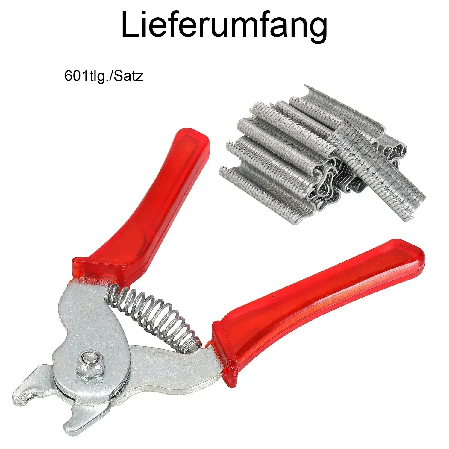 Hog Ring Plier Tool 600pcs M Clips Staples Wire Fencing Pliers Scissors Hand Tools Chicken Mesh Cage Plastic Handle 
Hog Ring Plier Tool 600pcs M Clips Staples Wire Fencing Pliers Scissors Hand Tools Chicken Mesh Cage Plastic Handle