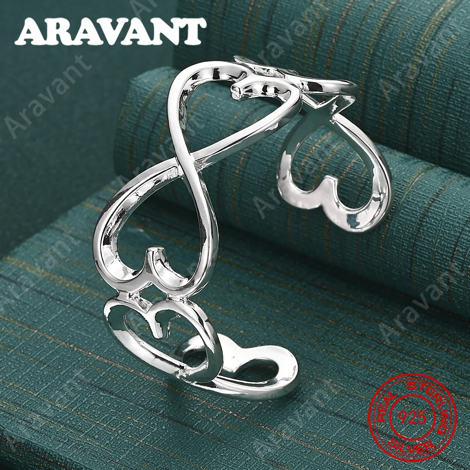 925 Sterling Silver Heart-Shaped Bracelet, Exquisite And Cute Wedding Party Jewelry For Women
925 Sterling Silver Heart-Shaped Bracelet, Exquisite And Cute Wedding Party Jewelry For Women