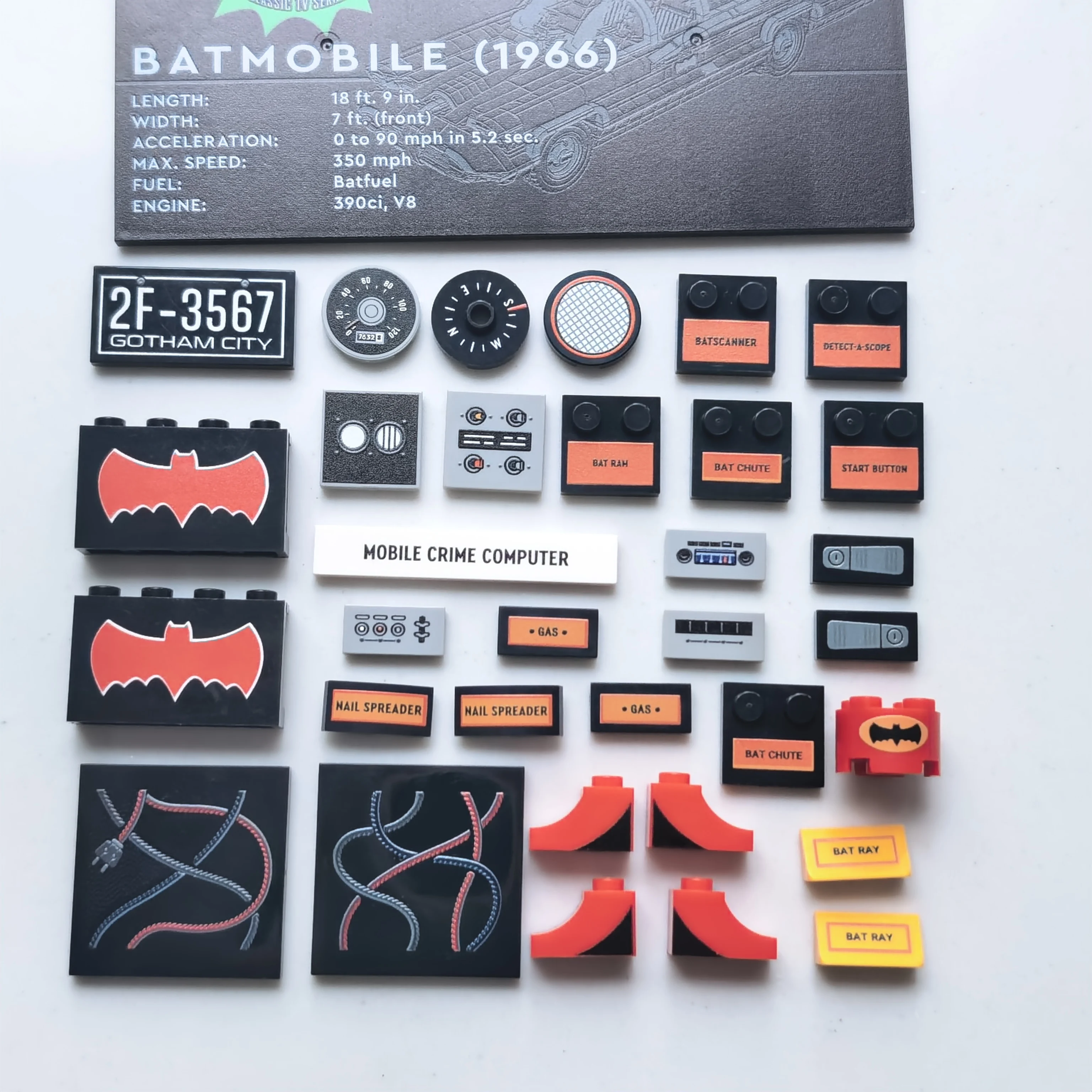 Printing parts for replacing 76328 classic TV series stickers
Printing parts for replacing 76328 classic TV series stickers