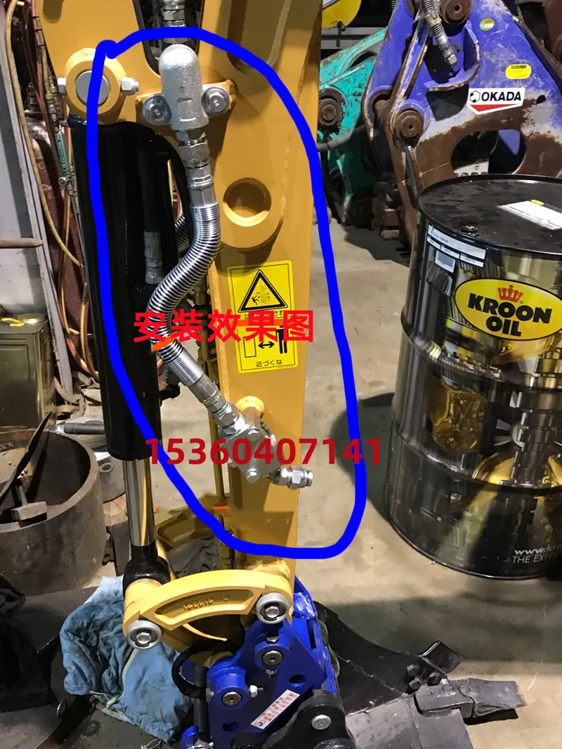 Micro-digging accessories Kubota U15 17 Crusher pipeline oil circuit adapter 4 minutes to 3 minutes cut-off valve hammer tube
Micro-digging accessories Kubota U15 17 Crusher pipeline oil circuit adapter 4 minutes to 3 minutes cut-off valve hammer tube