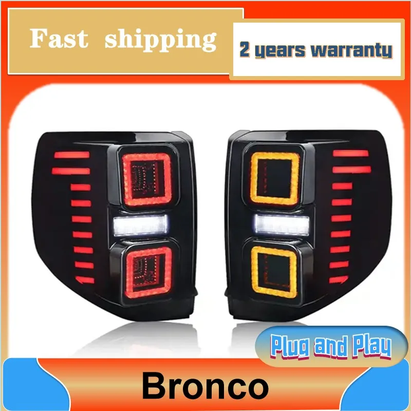 Car Styling for Ford Bronco Tail Light 2020-2023 Bronco Sport Taillamp Rear DRL Fog Brake Reversing Turn Signal
Car Styling for Ford Bronco Tail Light 2020-2023 Bronco Sport Taillamp Rear DRL Fog Brake Reversing Turn Signal