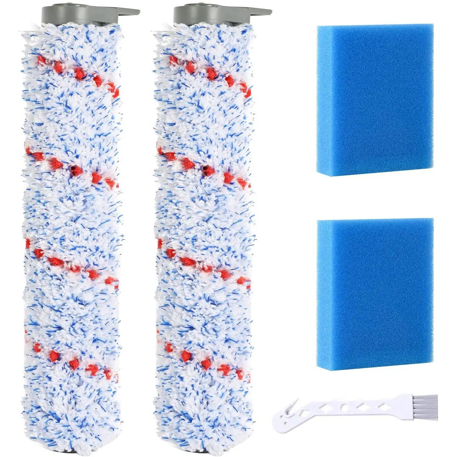 A14G-Replacement Brush Roller for Tineco IFloor Wet Dry Cordless Vacuum Cleaner, 2 Pack Roller Brush +2 Pre-Filter Foam
A14G-Replacement Brush Roller for Tineco IFloor Wet Dry Cordless Vacuum Cleaner, 2 Pack Roller Brush +2 Pre-Filter Foam