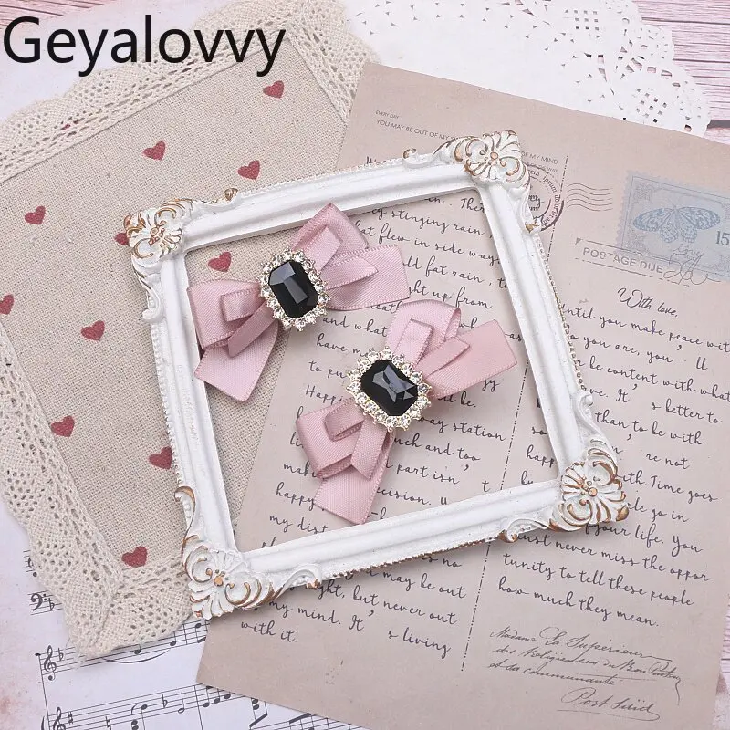 Lolita Handmade Lace-style Mass-produced Hair Bow Accessories Sweet and Cute Girls Versatile Bowknot Rhinestone Hair Clips
Lolita Handmade Lace-style Mass-produced Hair Bow Accessories Sweet and Cute Girls Versatile Bowknot Rhinestone Hair Clips