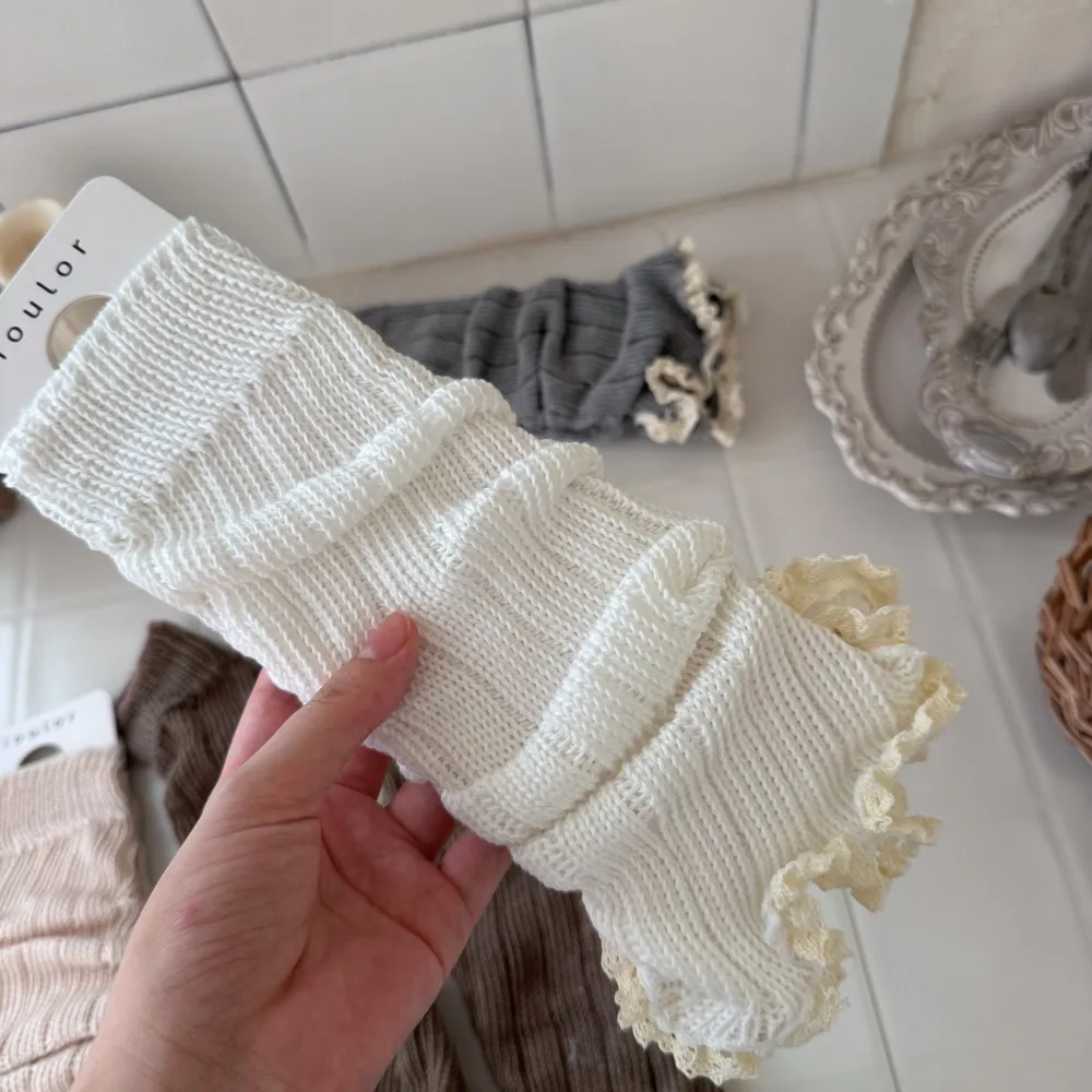 Sweet Y2K Knitting Leg Warmers Lace Trim Thickened Long Stockings Solid Color Knitted Socks Autumn and Winter
Sweet Y2K Knitting Leg Warmers Lace Trim Thickened Long Stockings Solid Color Knitted Socks Autumn and Winter