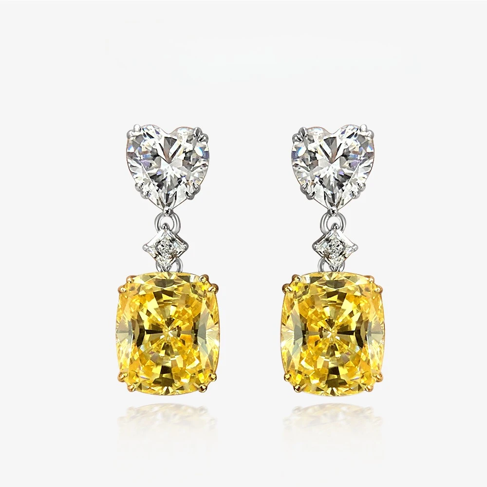 Sweet and Sparkling High Carbon Diamond Heart-shaped Fat Square S925 Pure Silver Versatile New Wedding Jewelry
Sweet and Sparkling High Carbon Diamond Heart-shaped Fat Square S925 Pure Silver Versatile New Wedding Jewelry