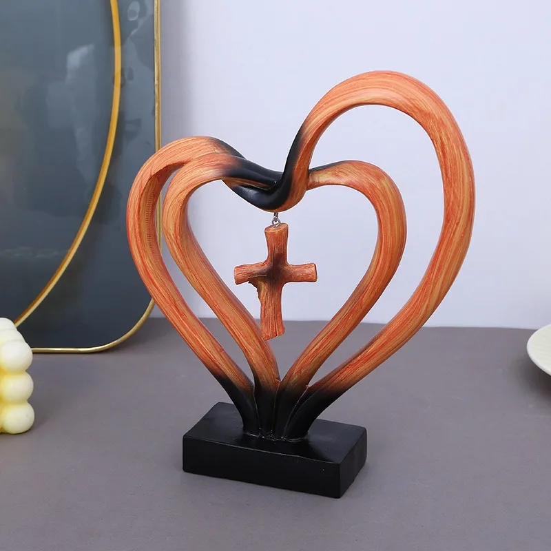 1pc Entwined Hearts Jesus Cross Decorations Exquisite Finish Wonderful Bookshelf Desk Ornament Suitable for Home Table Fireplace
1pc Entwined Hearts Jesus Cross Decorations Exquisite Finish Wonderful Bookshelf Desk Ornament Suitable for Home Table Fireplace