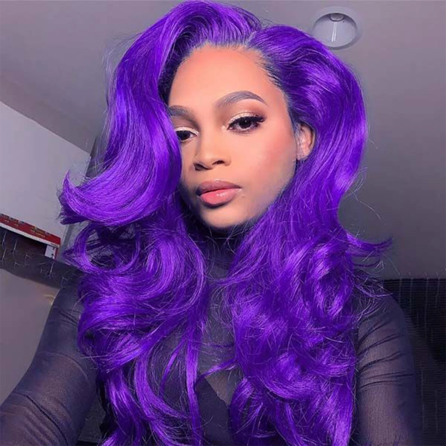 Light Purple Color Wig 13x4 Transparent Lace Front Human Hair Wigs Body Wave Lace Frontal Wig For Black Women Pre Plucked
Light Purple Color Wig 13x4 Transparent Lace Front Human Hair Wigs Body Wave Lace Frontal Wig For Black Women Pre Plucked