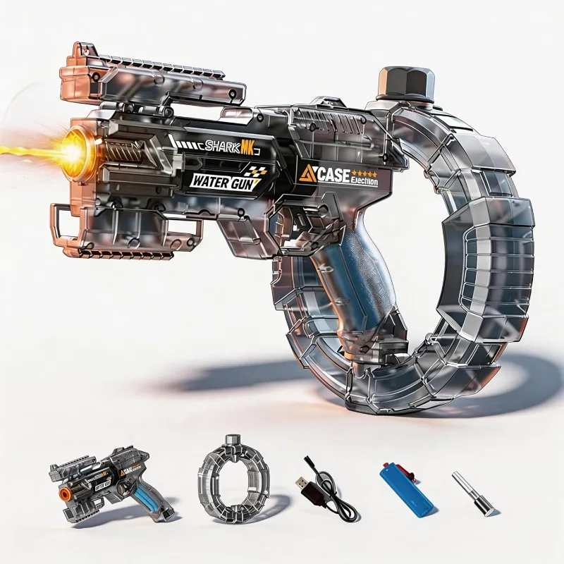 Electric Water Guns Automatic Continuous Firing Squirt Gun Outdoor Toy Long Range Shooting Water Blasters with Light Outdoor Toy
Electric Water Guns Automatic Continuous Firing Squirt Gun Outdoor Toy Long Range Shooting Water Blasters with Light Outdoor Toy