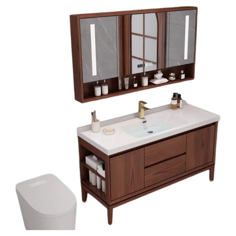 Red Oak Chinese Bathroom Cabinet American Solid Wood Bathroom Cabinet Ceramic Integrated Basin Toilet Floor-to-ceiling Washbasin
Red Oak Chinese Bathroom Cabinet American Solid Wood Bathroom Cabinet Ceramic Integrated Basin Toilet Floor-to-ceiling Washbasin