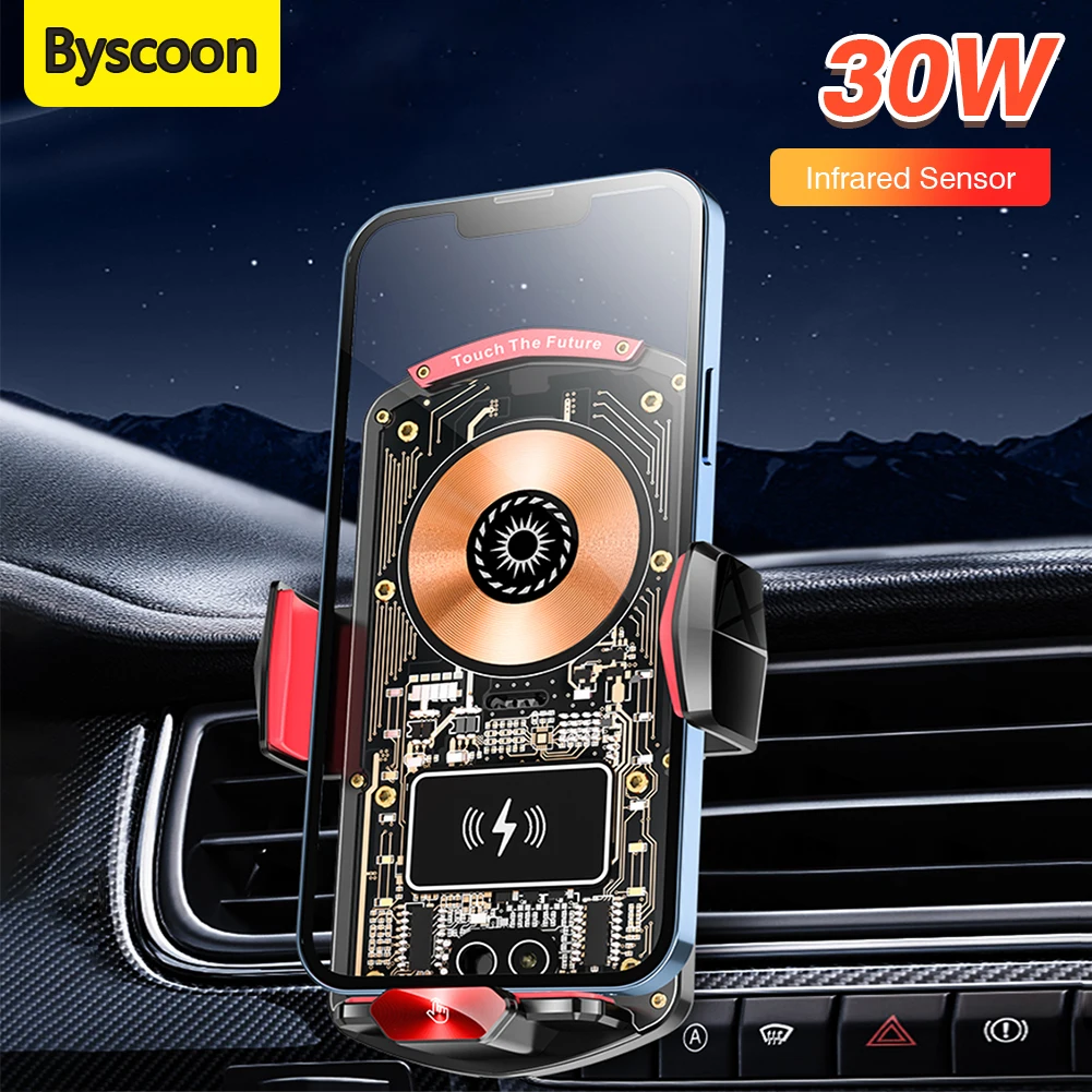 Беспроводное зарядное устройство 30 Вт, автомобильное зарядное устройство для iPhone, вращающийся прозрачный стильный умный датчик, автомобильный держатель для телефона Samsung
Беспроводное зарядное устройство 30 Вт, автомобильное зарядное устройство для iPhone, вращающийся прозрачный стильный умный датчик, автомобильный держатель для телефона Samsung