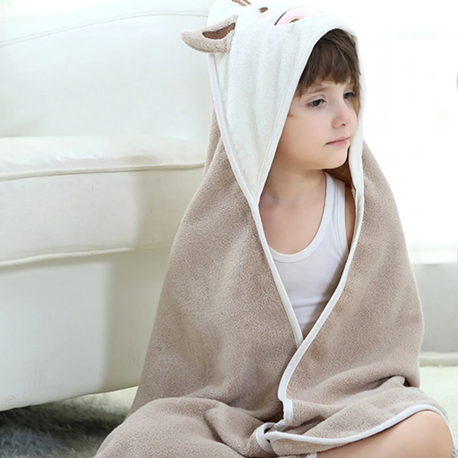Dairy Cow Decor Cotton Bathing Robe for Baby Kid Child Random Color Soft Absorbent Kid Bathing Towel Comfortable Skin Touch
Dairy Cow Decor Cotton Bathing Robe for Baby Kid Child Random Color Soft Absorbent Kid Bathing Towel Comfortable Skin Touch