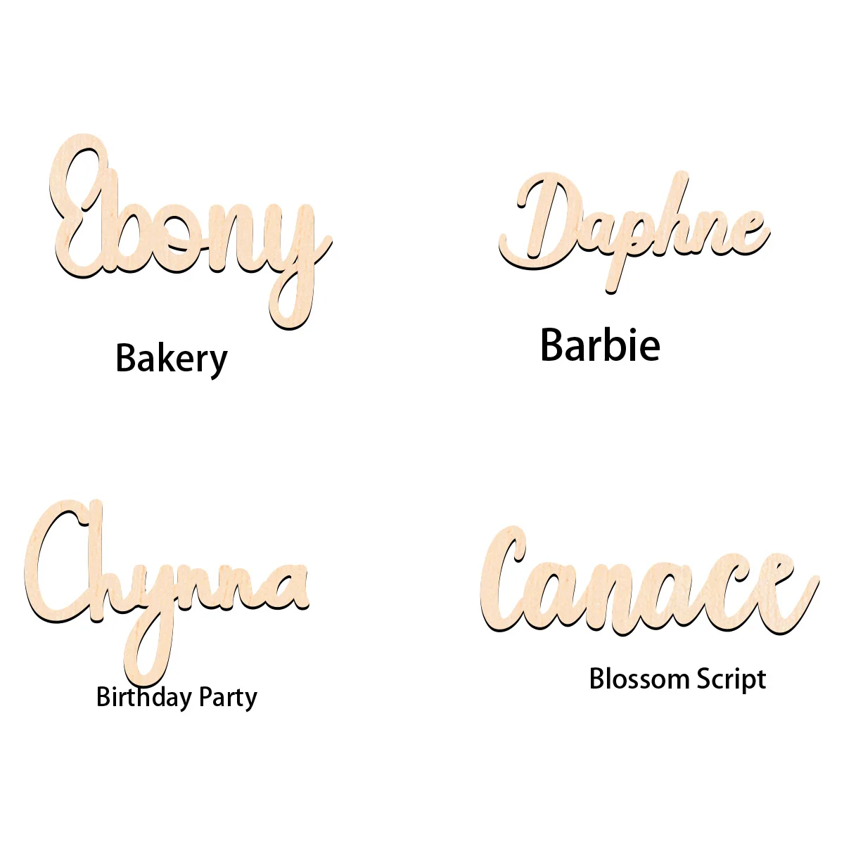 1 pc new Bakery font and Barbie Customized Name Wood Material Wooden Sign Wood Material Unfinished Wood for Painting
1 pc new Bakery font and Barbie Customized Name Wood Material Wooden Sign Wood Material Unfinished Wood for Painting