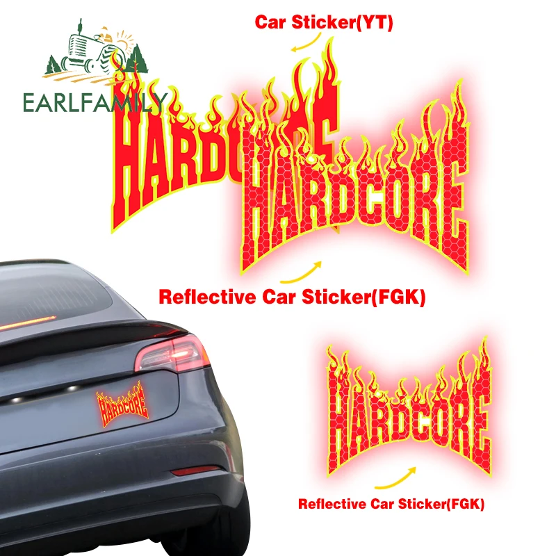 EARLFAMILY Hardcore Fire Reflective Car Sticker Funny Vinyl Car Wrap Surfboard Decal Waterproof Occlusion Scratch Car Gadget
EARLFAMILY Hardcore Fire Reflective Car Sticker Funny Vinyl Car Wrap Surfboard Decal Waterproof Occlusion Scratch Car Gadget