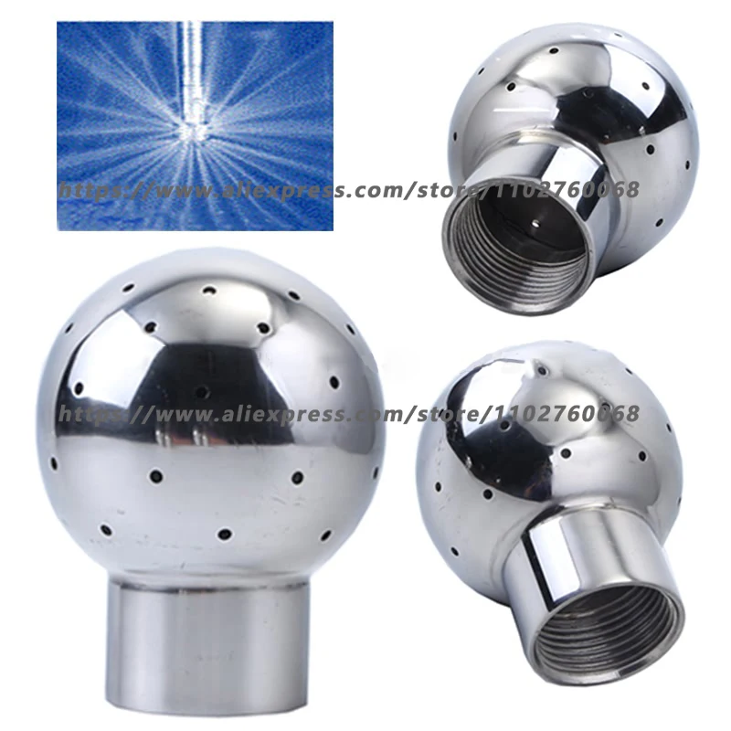 360 Degre Fix Tank Cleaning Ball Head 1/2" 3/4“ 1” 1-1/2” 2” BSP Female Thread SS304 Sanitary Fix Spray Ball For Tank Cleaning
360 Degre Fix Tank Cleaning Ball Head 1/2" 3/4“ 1” 1-1/2” 2” BSP Female Thread SS304 Sanitary Fix Spray Ball For Tank Cleaning