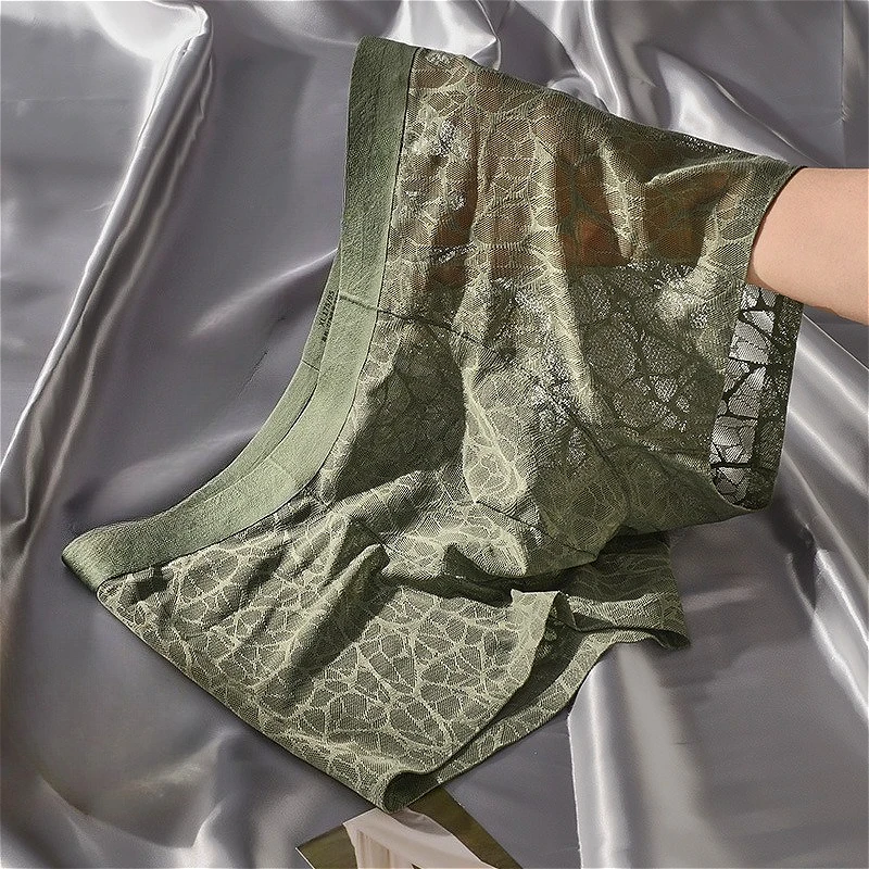 Мужские трусы-боксеры из жаккарда, сексуальные, полупрозрачные шорты с U-образным выпуклым карманом, мягкие, кружевные, прозрачные, для мужчин
Мужские трусы-боксеры из жаккарда, сексуальные, полупрозрачные шорты с U-образным выпуклым карманом, мягкие, кружевные, прозрачные, для мужчин