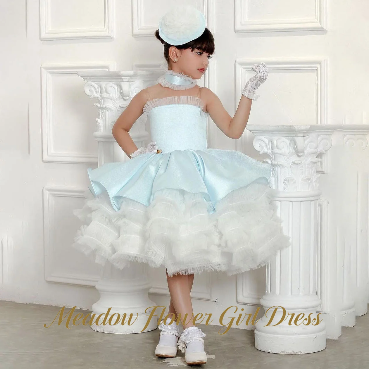 Meadow Light Blue First Communion Gown Tulle Pageant Girls Princess Dress Sleeveless Lace Up Back Evening Party Dress for Girls
Meadow Light Blue First Communion Gown Tulle Pageant Girls Princess Dress Sleeveless Lace Up Back Evening Party Dress for Girls