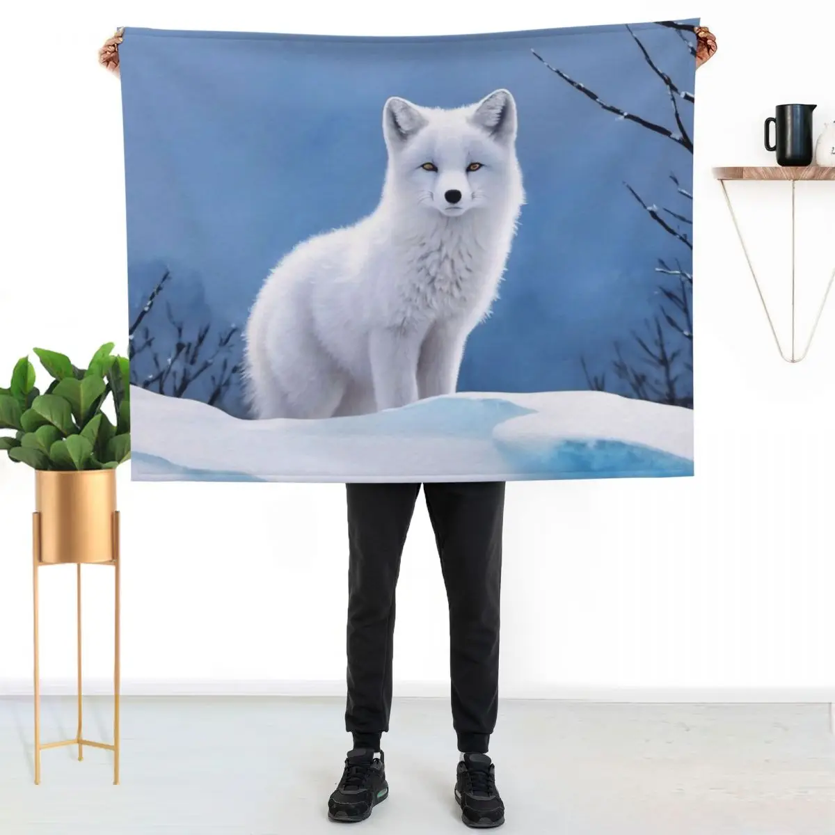Arctic fox Throw Blanket Soft Cozy Blanket for Pet Kids Adults
Arctic fox Throw Blanket Soft Cozy Blanket for Pet Kids Adults