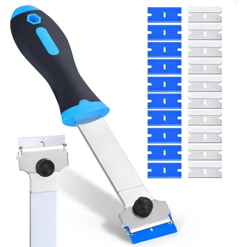 B08B-скребок с лезвиями с 10-мя дополнительными сменными металлическими и 10-мя пластиковыми лезвиями для очистки варочной панели, краской
B08B-скребок с лезвиями с 10-мя дополнительными сменными металлическими и 10-мя пластиковыми лезвиями для очистки варочной панели, краской