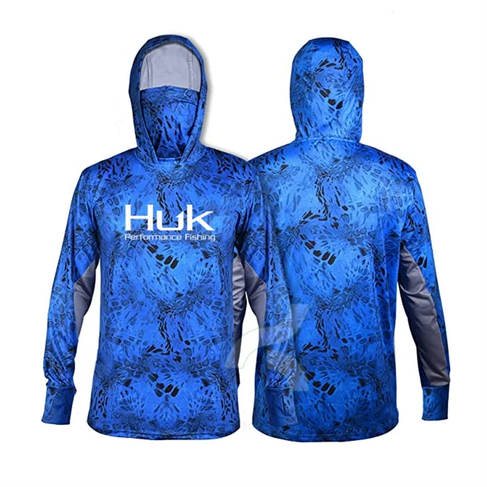 HUK Fishing Shirt UPF 50+ Hooded Face Cover Fishing Clothes Sun UV Protection Long Sleeve Hoodie Men's Face Mask Camisa De Pesca
HUK Fishing Shirt UPF 50+ Hooded Face Cover Fishing Clothes Sun UV Protection Long Sleeve Hoodie Men's Face Mask Camisa De Pesca