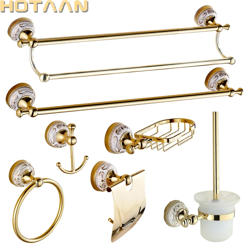 Luxury Towel Rack Wall Mounted Bathroom Accessories Set Ceramic Solid Stainless Bath Hardware Sets Chrome Toilet Brush Holder
Luxury Towel Rack Wall Mounted Bathroom Accessories Set Ceramic Solid Stainless Bath Hardware Sets Chrome Toilet Brush Holder