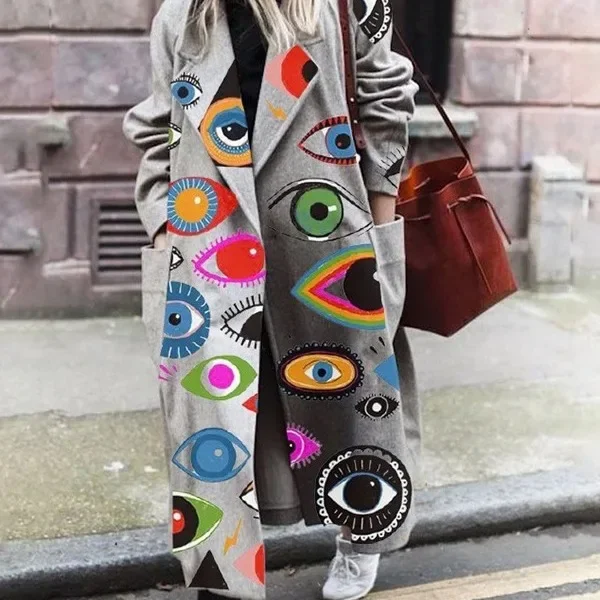 Women Autumn Winter Tweed Coat Wool Coat Turndown Collar Button Pockets Printing Color Casual Fashion Warm Comfortable Regular
Women Autumn Winter Tweed Coat Wool Coat Turndown Collar Button Pockets Printing Color Casual Fashion Warm Comfortable Regular