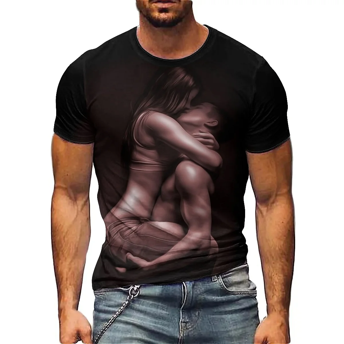 Colorful Patterns, Men's 3D Printed Short-sleeved T-shirts, Lightweight and Breathable Polyester Fabric
Colorful Patterns, Men's 3D Printed Short-sleeved T-shirts, Lightweight and Breathable Polyester Fabric