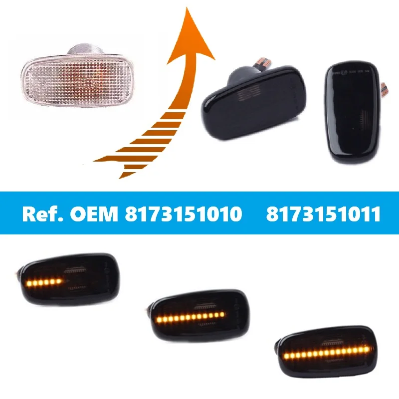 8173151010 8173151011 Upgrade to Sequential LED Side Marker Turn Signal Light for Toyota Land Cruiser Prado J200 J20 2007 - on
8173151010 8173151011 Upgrade to Sequential LED Side Marker Turn Signal Light for Toyota Land Cruiser Prado J200 J20 2007 - on