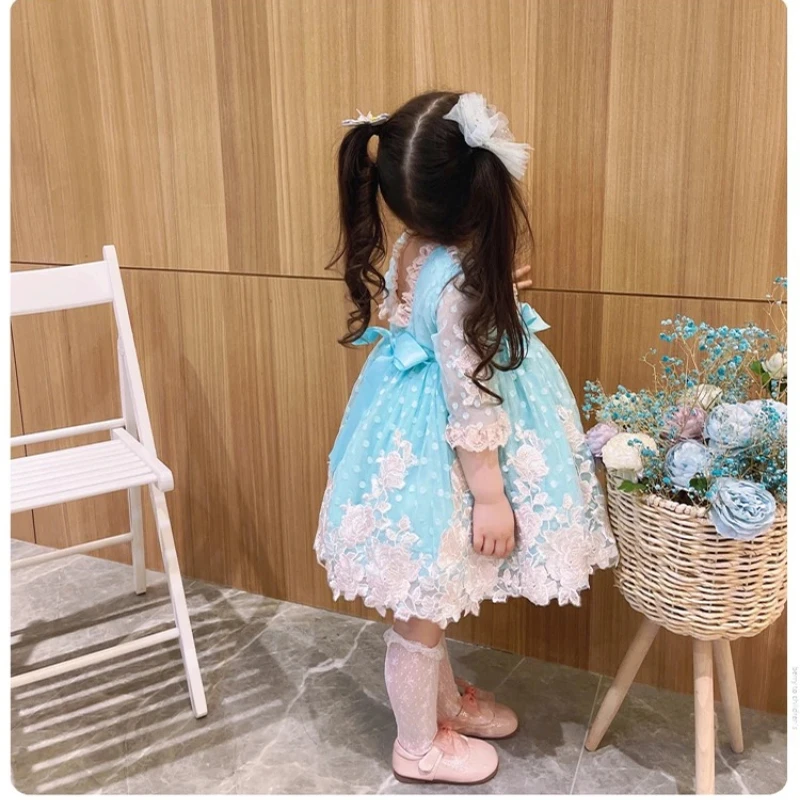 Autumn Lolita Dress Girl Sweet Dress Spanish Princess Eid Lace Short-sleeved Dress Flower Girl Dresses Kids Christmas Dresses
Autumn Lolita Dress Girl Sweet Dress Spanish Princess Eid Lace Short-sleeved Dress Flower Girl Dresses Kids Christmas Dresses
