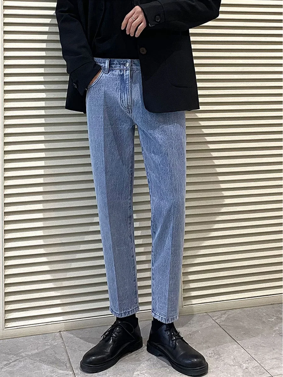 Slim Fit Men's Jeans Summer Thin Sle Loose Casual Pants mid Waist Nine Points Blue Jeans Versatile Spring Autumn Winter Jeans
Slim Fit Men's Jeans Summer Thin Sle Loose Casual Pants mid Waist Nine Points Blue Jeans Versatile Spring Autumn Winter Jeans