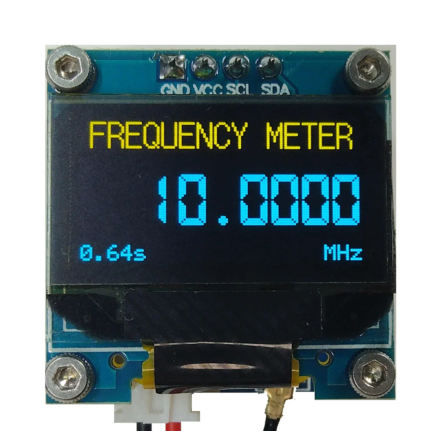 PLJ-096OLED-H1 20MHz~2.7Ghz Frequency Counter Meter OLED Display FOR RF Ham radio transceiver
PLJ-096OLED-H1 20MHz~2.7Ghz Frequency Counter Meter OLED Display FOR RF Ham radio transceiver