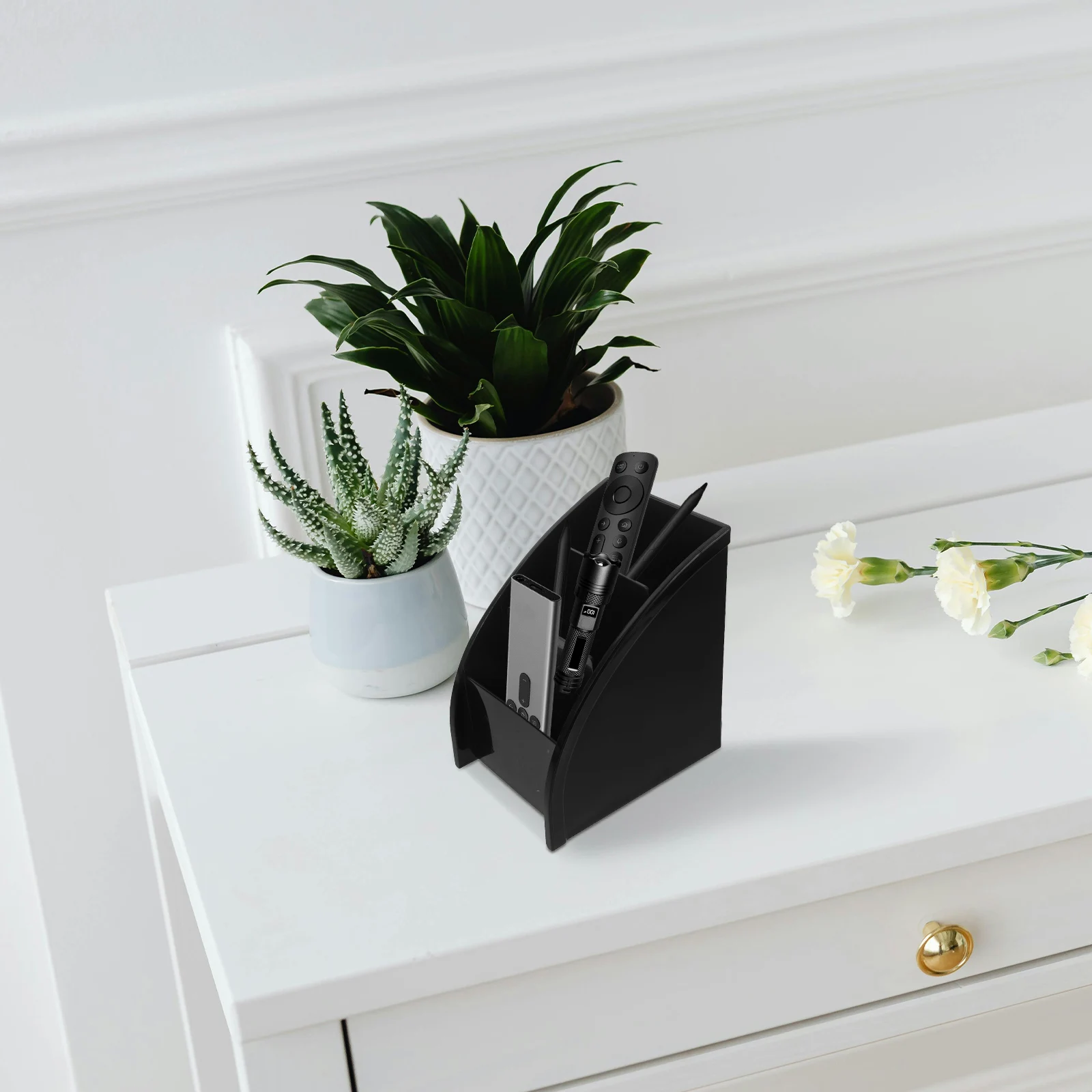 Remote Control Storage Box Black Desktop Organizer Desk Container Modern Simple Phone Stationery Holder Living Room
Remote Control Storage Box Black Desktop Organizer Desk Container Modern Simple Phone Stationery Holder Living Room