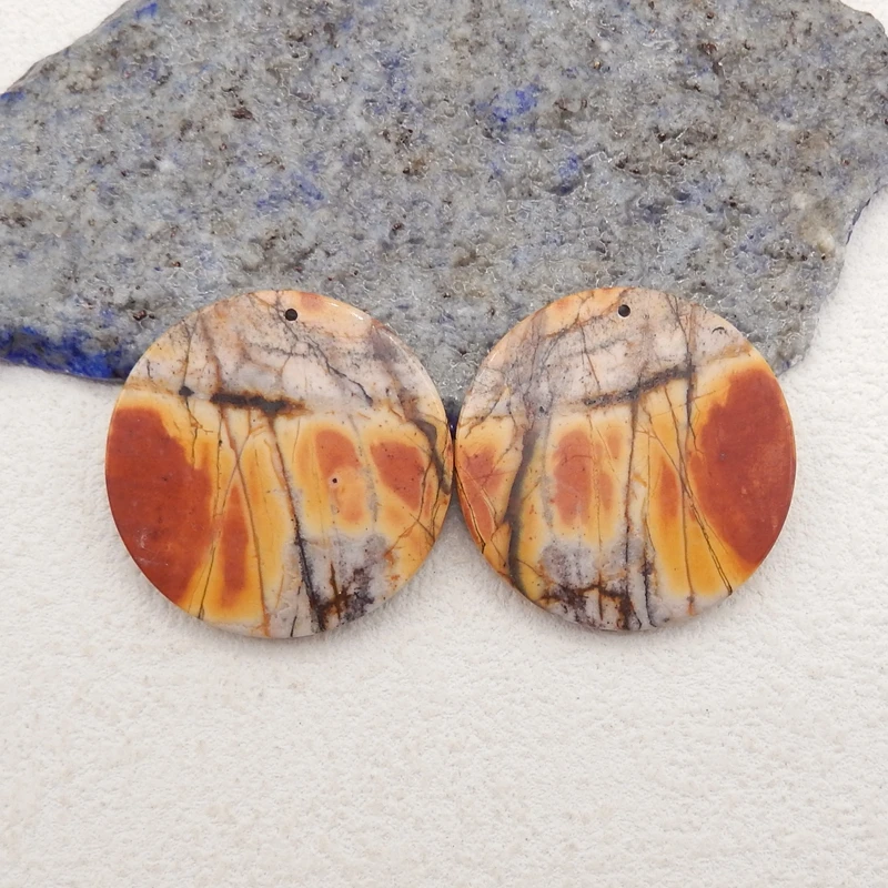Handmade Natural Stone Multi-Color Picasso Jasper Round Earring Bead DIY Making Jewelry Finding 30x3mm 11g
Handmade Natural Stone Multi-Color Picasso Jasper Round Earring Bead DIY Making Jewelry Finding 30x3mm 11g