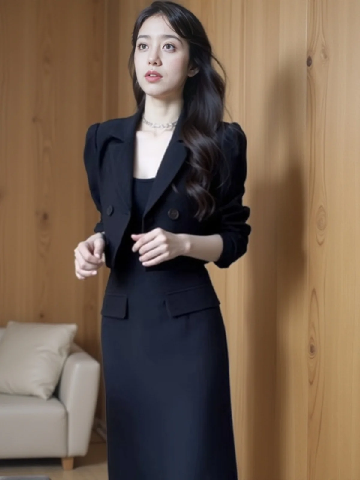 Women's High Waist Slimming Two-Piece Set Spring 2026 Coat And Wrap around Skirt Ensemble Fashionable And Stylish Ensemble
Women's High Waist Slimming Two-Piece Set Spring 2026 Coat And Wrap around Skirt Ensemble Fashionable And Stylish Ensemble