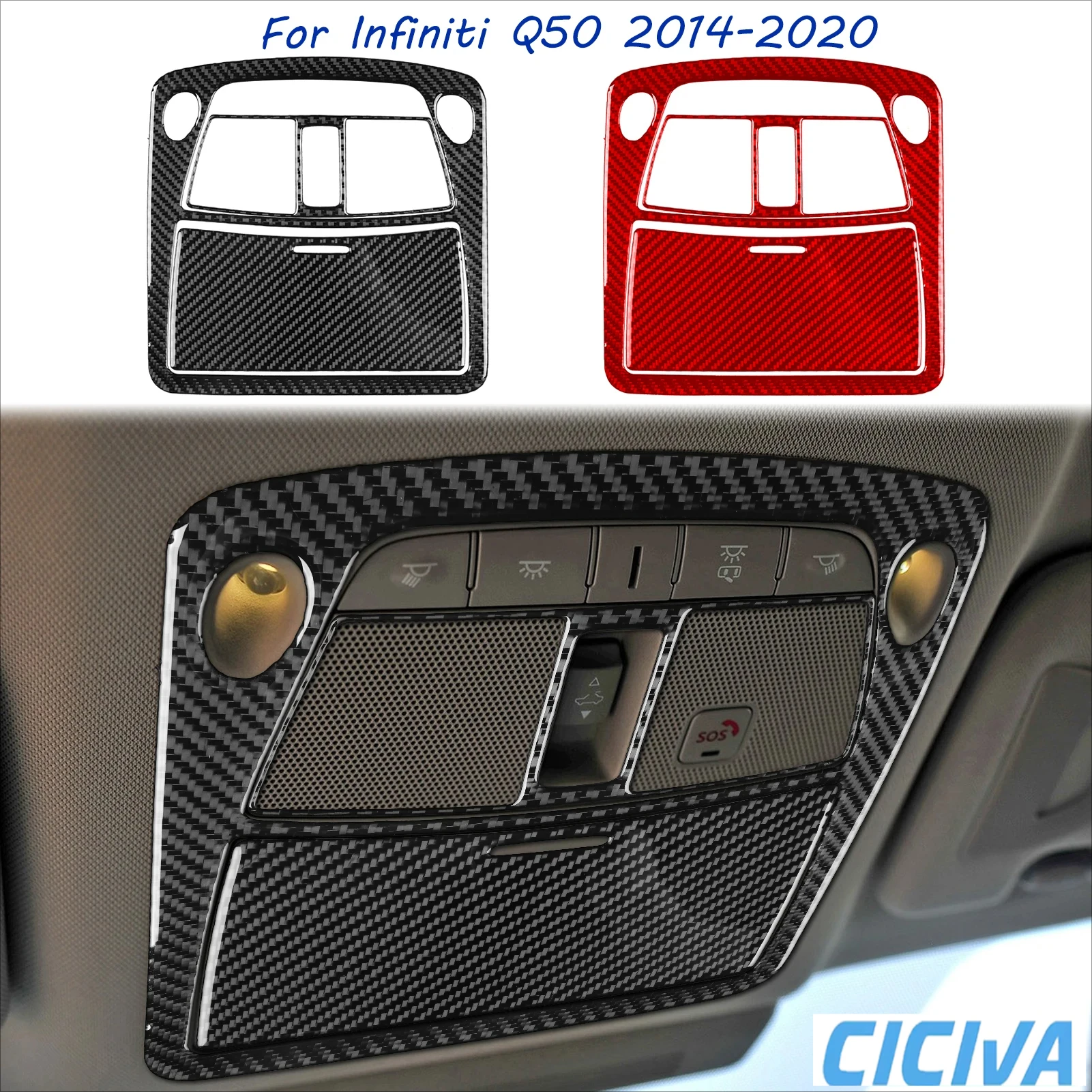 For Infiniti Q50 2014-2020 Soft Carbon Fiber Auto Reading Light Set Car Decoration Interior Accessories Cover Tuning Stickers
For Infiniti Q50 2014-2020 Soft Carbon Fiber Auto Reading Light Set Car Decoration Interior Accessories Cover Tuning Stickers