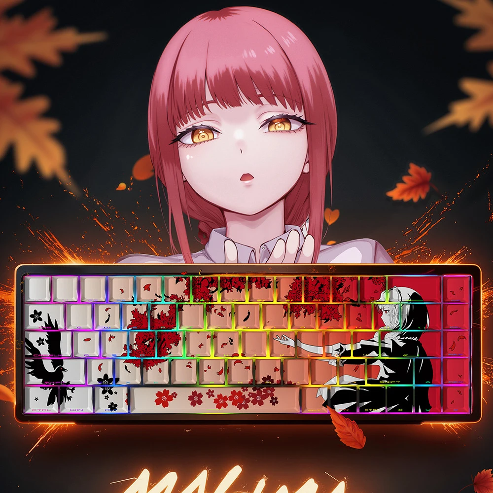 129 Key Sakura Raven Anime Side-lit RGB Backlit Keycaps Dye Sub PBT Keycap Cherry Profile for MX Switches Mechanical keyboard
129 Key Sakura Raven Anime Side-lit RGB Backlit Keycaps Dye Sub PBT Keycap Cherry Profile for MX Switches Mechanical keyboard