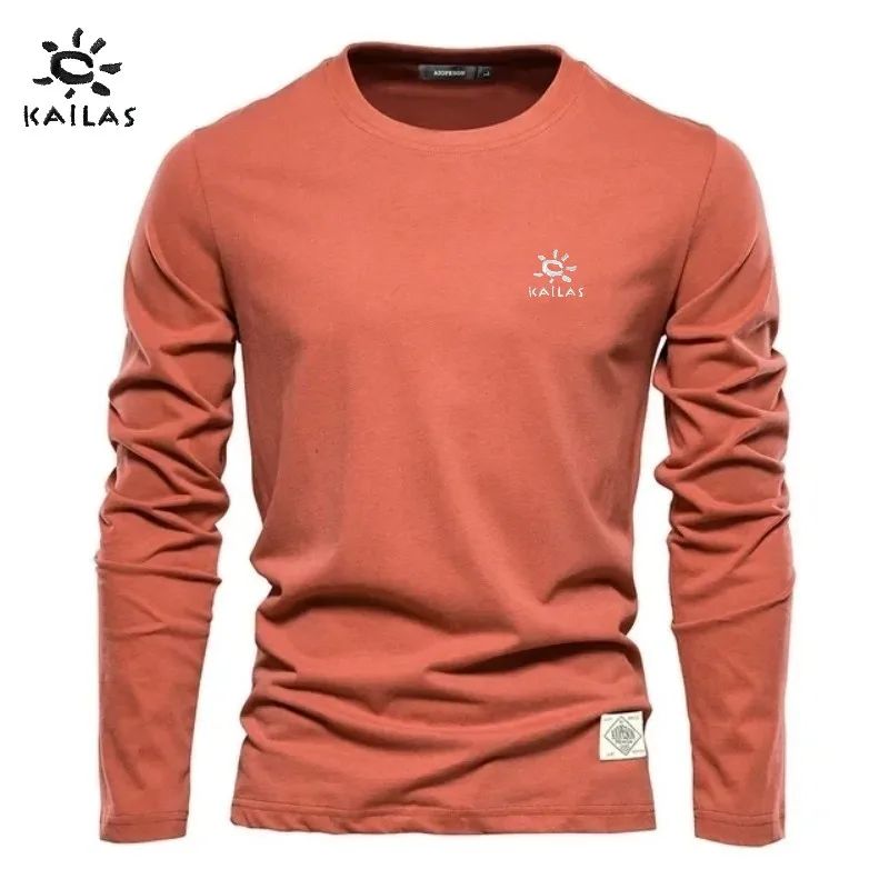 Spring and Autumn men's high-quality embroidered logo pure cotton long sleeved T-shirt fashionable casual breathable top
Spring and Autumn men's high-quality embroidered logo pure cotton long sleeved T-shirt fashionable casual breathable top