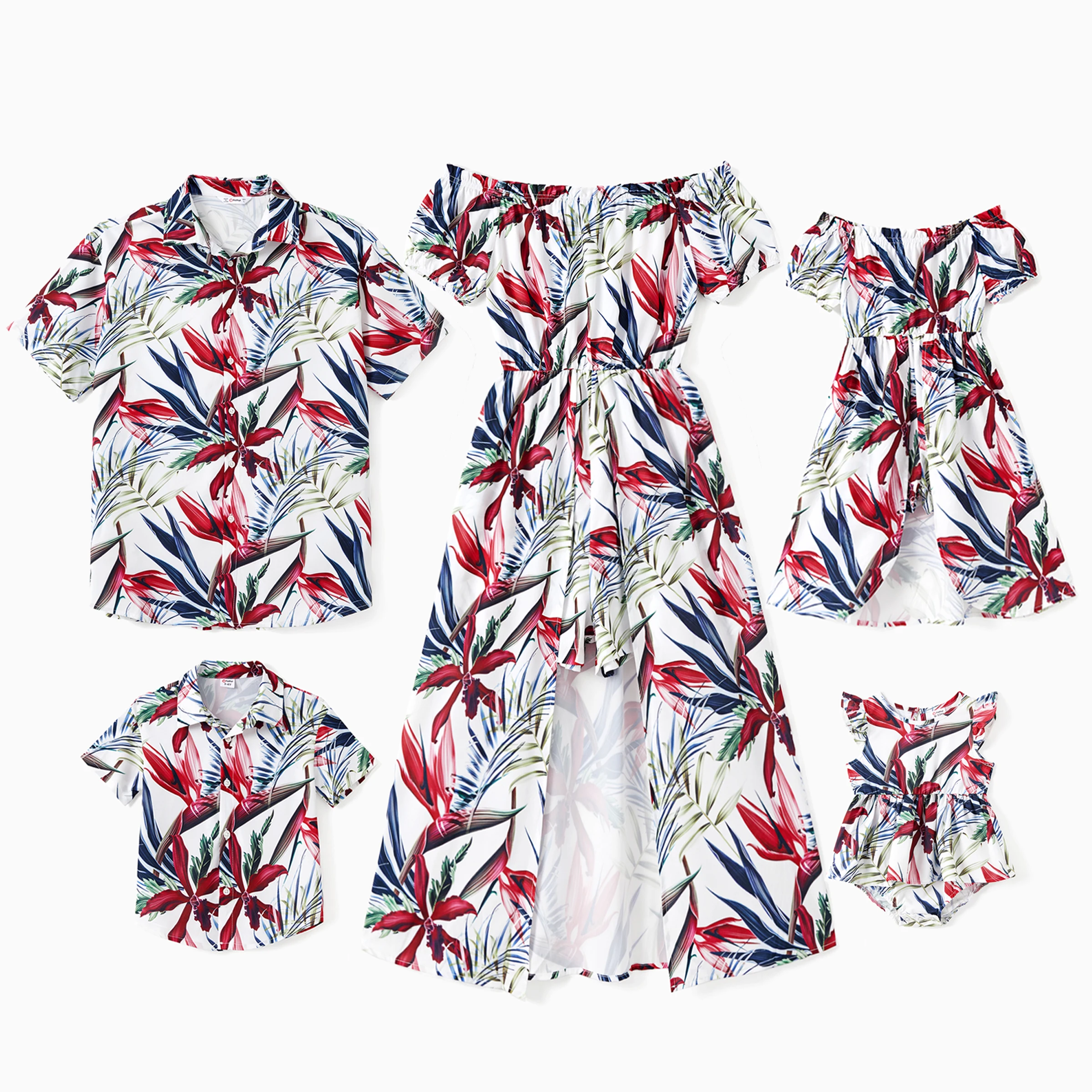 PatPat Family Matching Floral Beach Shirt or Off Shoulder Romper with Longline Skirt
PatPat Family Matching Floral Beach Shirt or Off Shoulder Romper with Longline Skirt