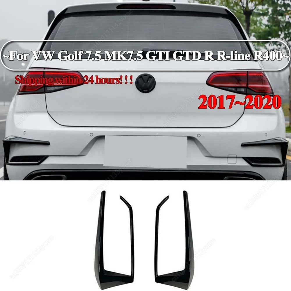 Для VW Golf 7.5 MK7.5 GTI GTD R R-line R400 ABS 2017-2020 Автомобильный задний бампер Воздушный нож Задний фонарь Крышка Глянцевый черный комплект кузова Тюнинг 
Для VW Golf 7.5 MK7.5 GTI GTD R R-line R400 ABS 2017-2020 Автомобильный задний бампер Воздушный нож Задний фонарь Крышка Глянцевый черный комплект кузова Тюнинг