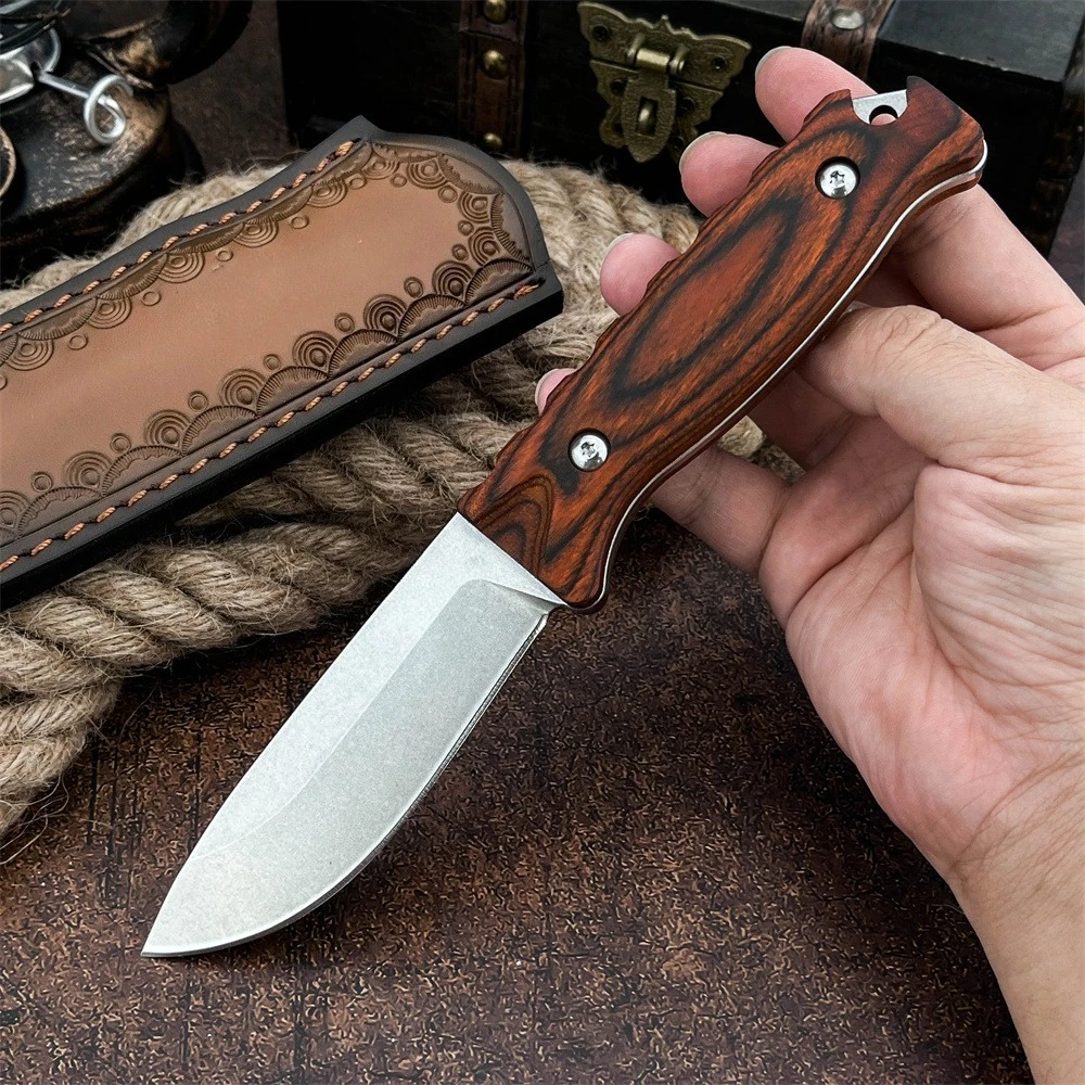 BM 15002-1 Straight Knife 9Cr13Mov Fixed Blade Knife Wooden Handle with Sheath EDC Outdoor Jungle Hiking Hunting Essential Tool
BM 15002-1 Straight Knife 9Cr13Mov Fixed Blade Knife Wooden Handle with Sheath EDC Outdoor Jungle Hiking Hunting Essential Tool