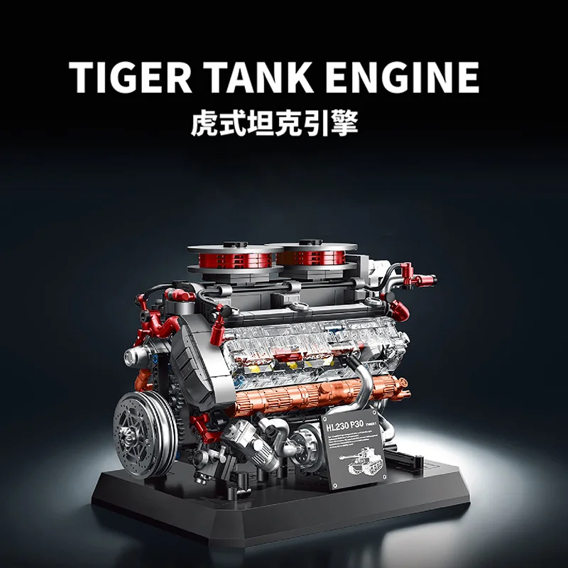 12GO MOC Creativity Military World War II Tank Building Block Set Tiger Tank Engine Model Bricks Model Boy Toy for Adult Gifts
12GO MOC Creativity Military World War II Tank Building Block Set Tiger Tank Engine Model Bricks Model Boy Toy for Adult Gifts