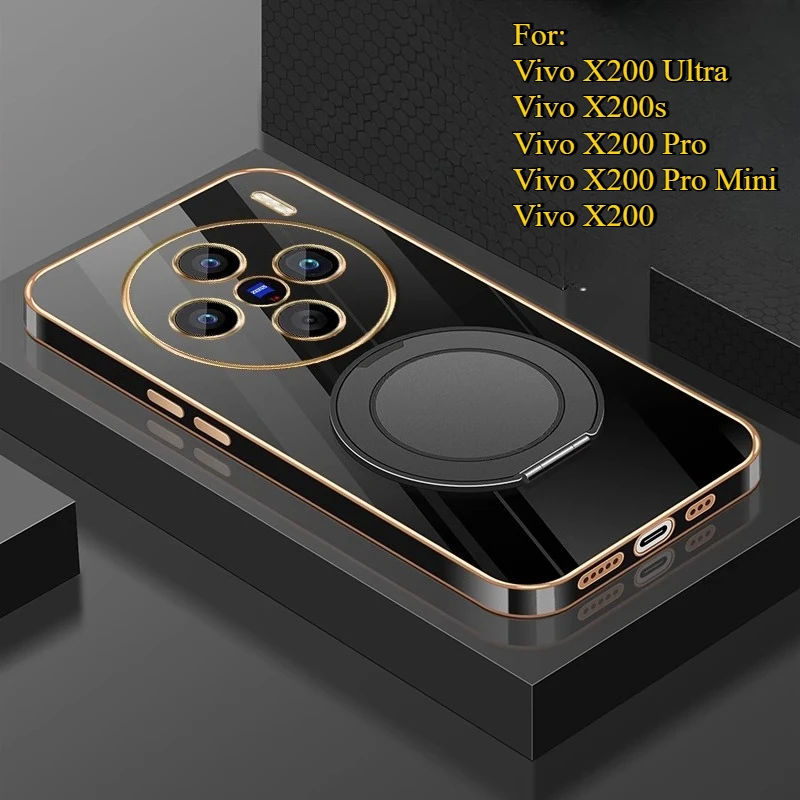 For Vivo X200 Ultra X200 Pro Mini Fashion Ultra-thin Straight Edge Electroplating With stand TPU Cover For Vivo X200S Anti-slip
For Vivo X200 Ultra X200 Pro Mini Fashion Ultra-thin Straight Edge Electroplating With stand TPU Cover For Vivo X200S Anti-slip