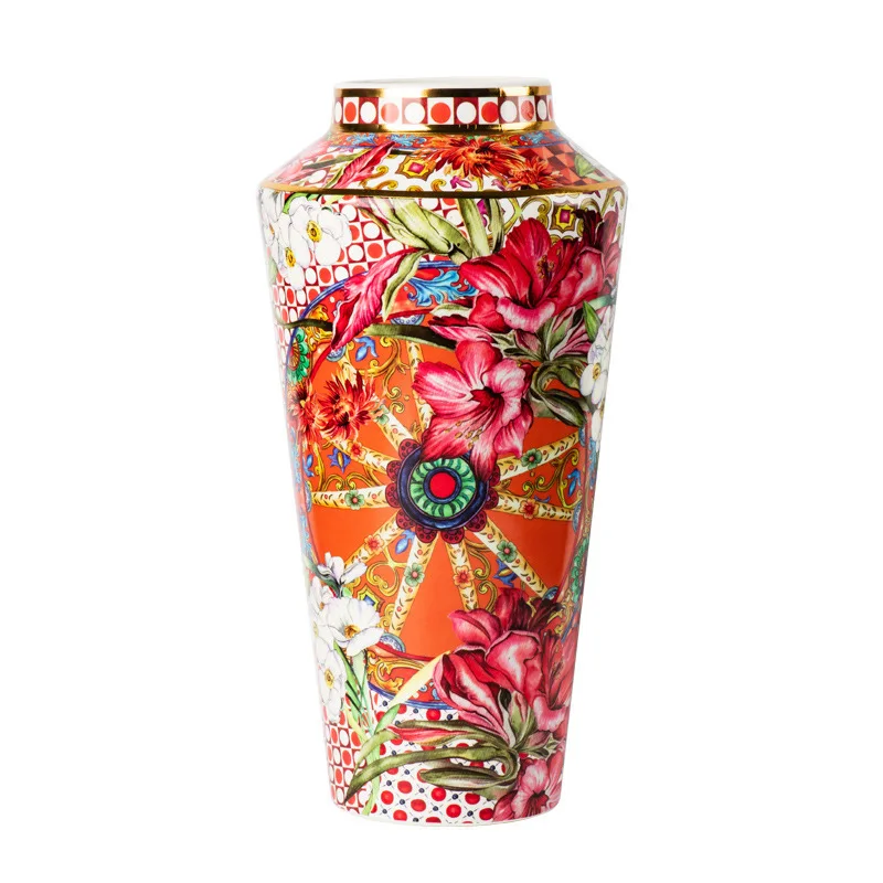 Vase Ceramic Home Ornament Living Room Flower Arrangement High Value Retro New Home Vase Large Chinese Style
Vase Ceramic Home Ornament Living Room Flower Arrangement High Value Retro New Home Vase Large Chinese Style