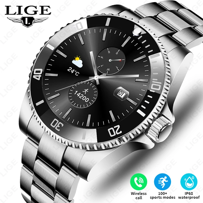 LIGE Original Smart Watch Wireless Call 100+ Sports Modes IP68 Waterproof 1.27'' HD Screen Luxury Smartwatch for Men Android IOS
LIGE Original Smart Watch Wireless Call 100+ Sports Modes IP68 Waterproof 1.27'' HD Screen Luxury Smartwatch for Men Android IOS