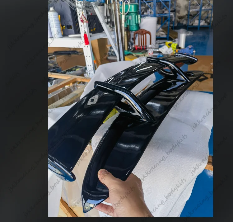 For Mini Cooper S R50 R53 Rear Window Roof Spoiler Wing Lip FRP Unpainted Trim